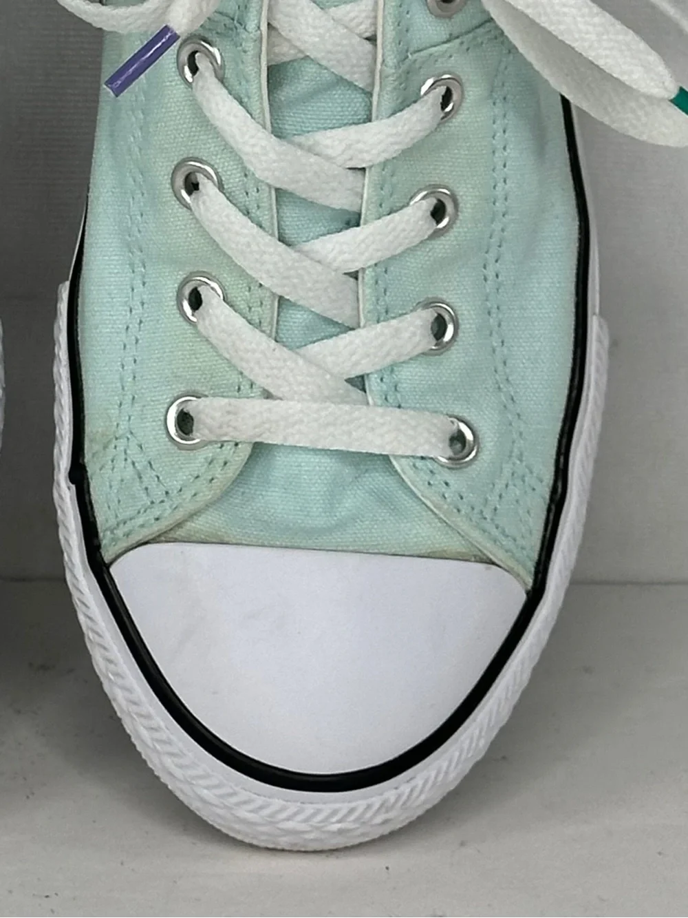 Converse All Star Sea Foam Green Low-Top Canvas‎ Sneakers Activewear Sz 6